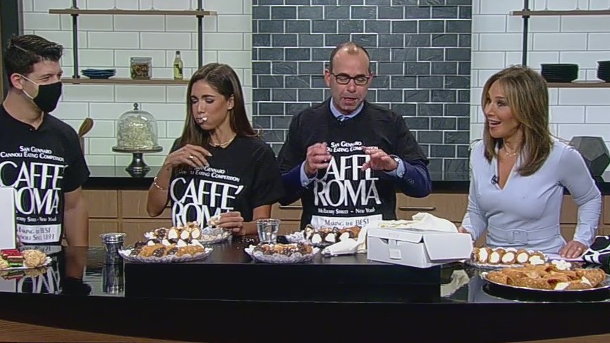 Cannoli eating contest