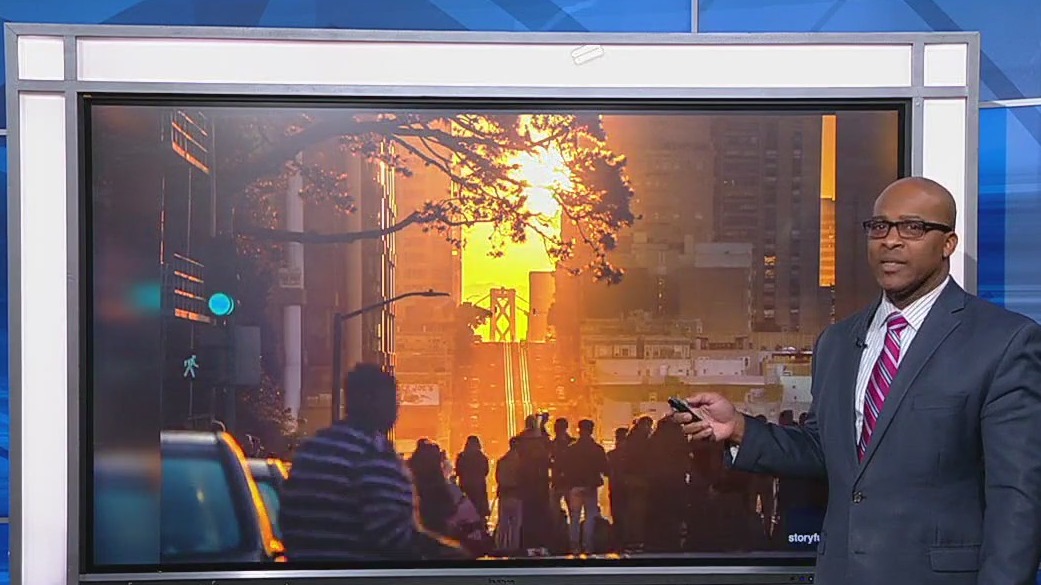 Crowds gather for special sunrise event