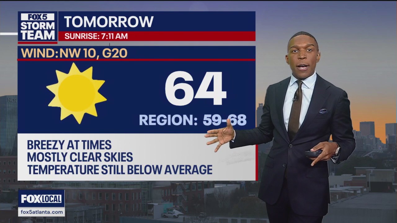 Friday evening forecast