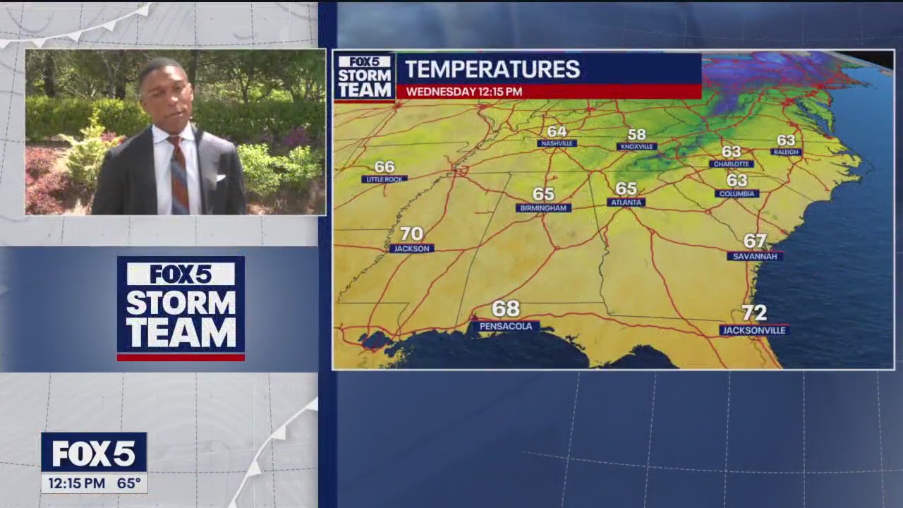 Wednesday midday weather forecast