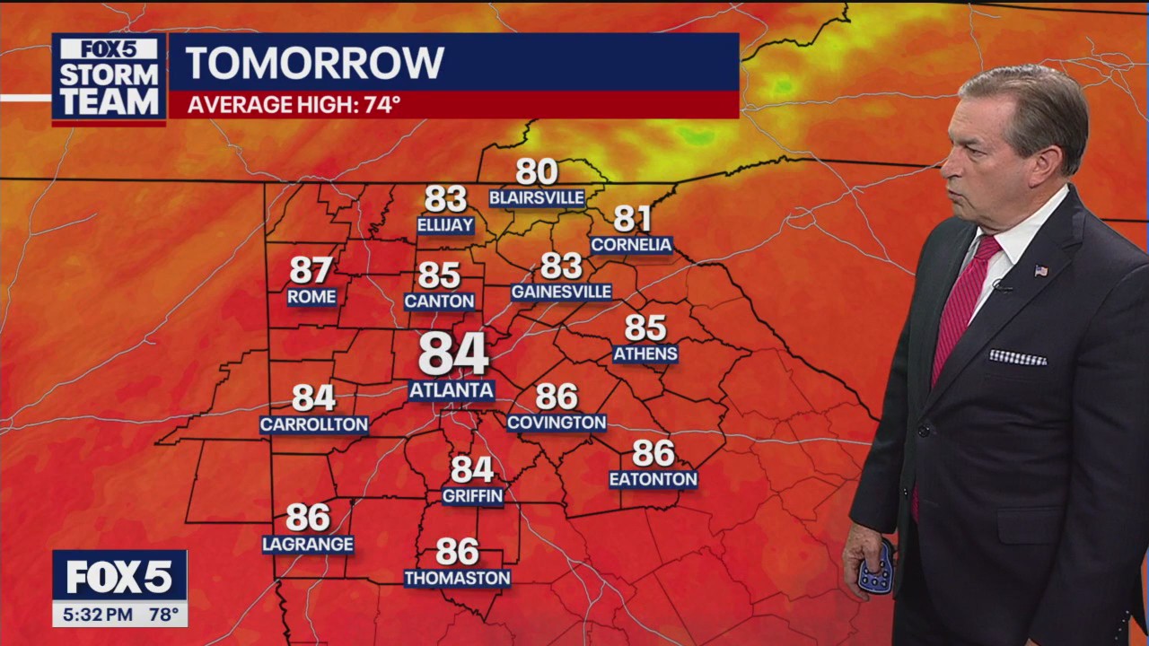 Thursday afternoon weather forecast