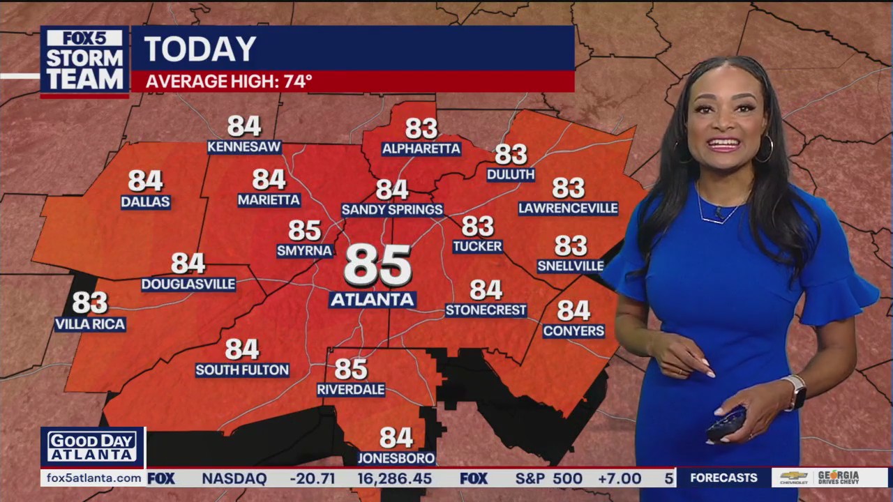 Friday midday weather forecast