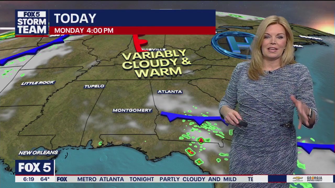 Monday morning weather forecast