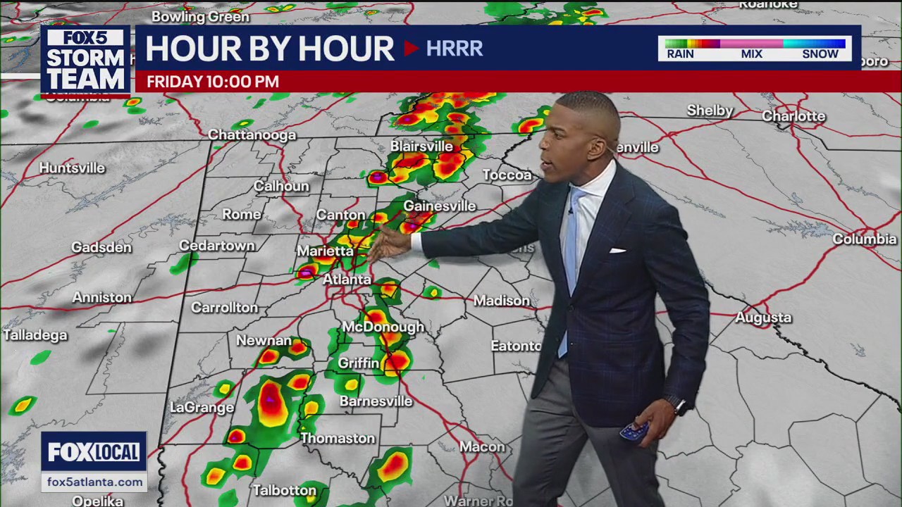 Friday afternoon forecast