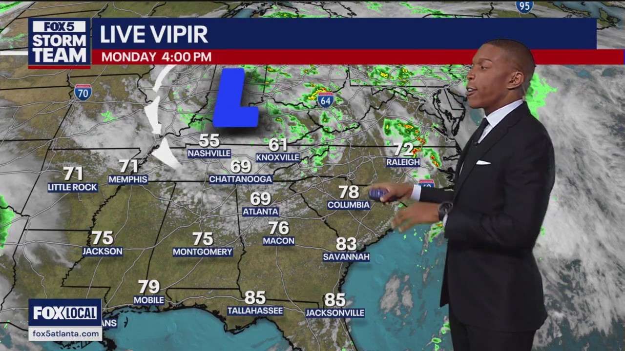 Monday afternoon forecast