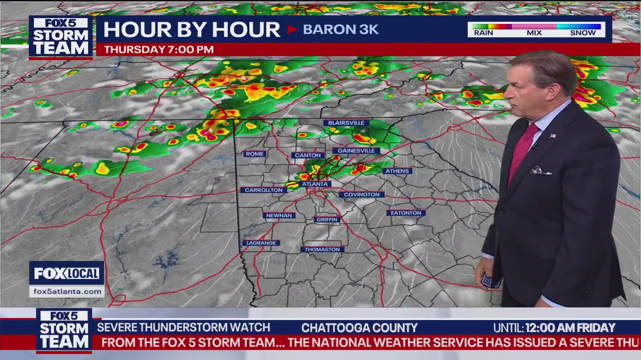 Thursday evening forecast