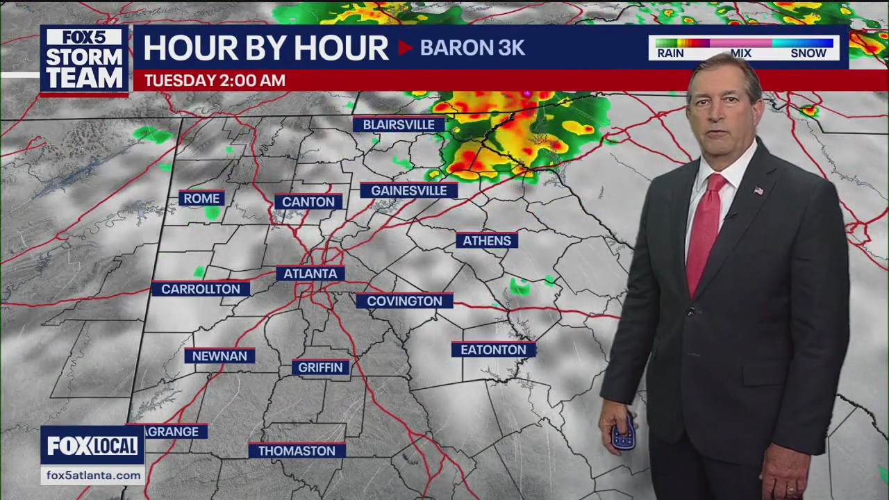 Monday evening forecast