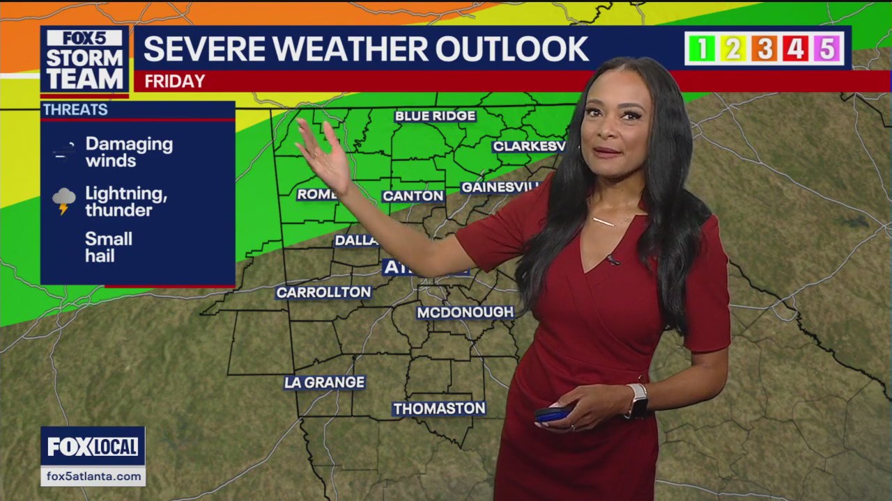 Thursday afternoon forecast | FOX 5 Atlanta