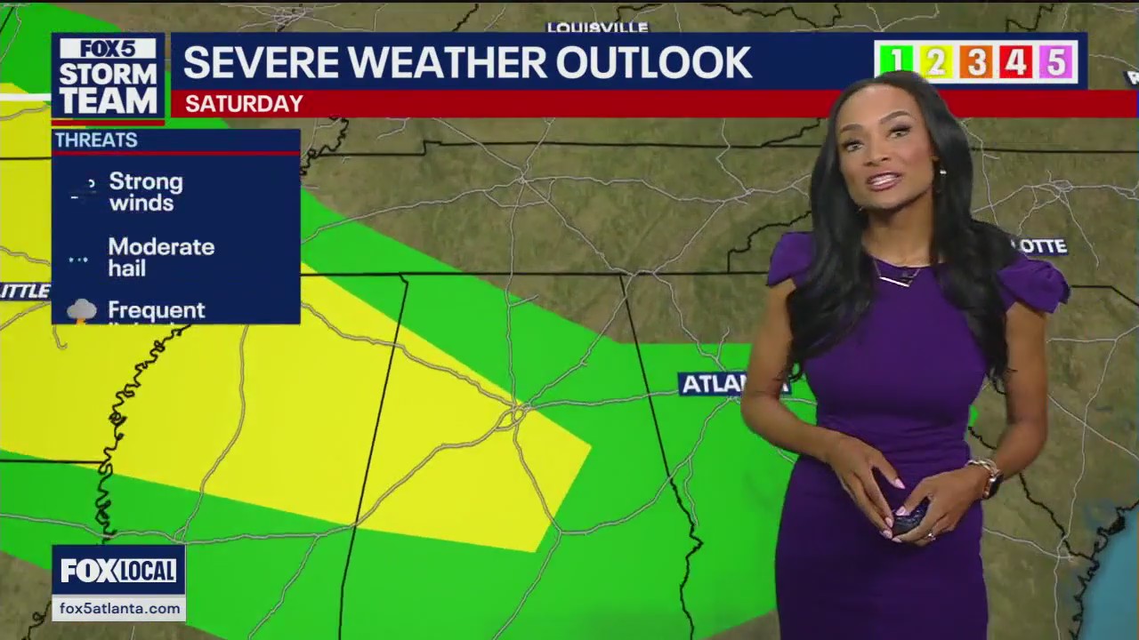 Friday evening forecast