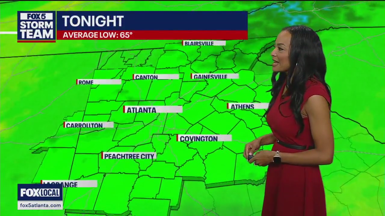 Friday evening forecast