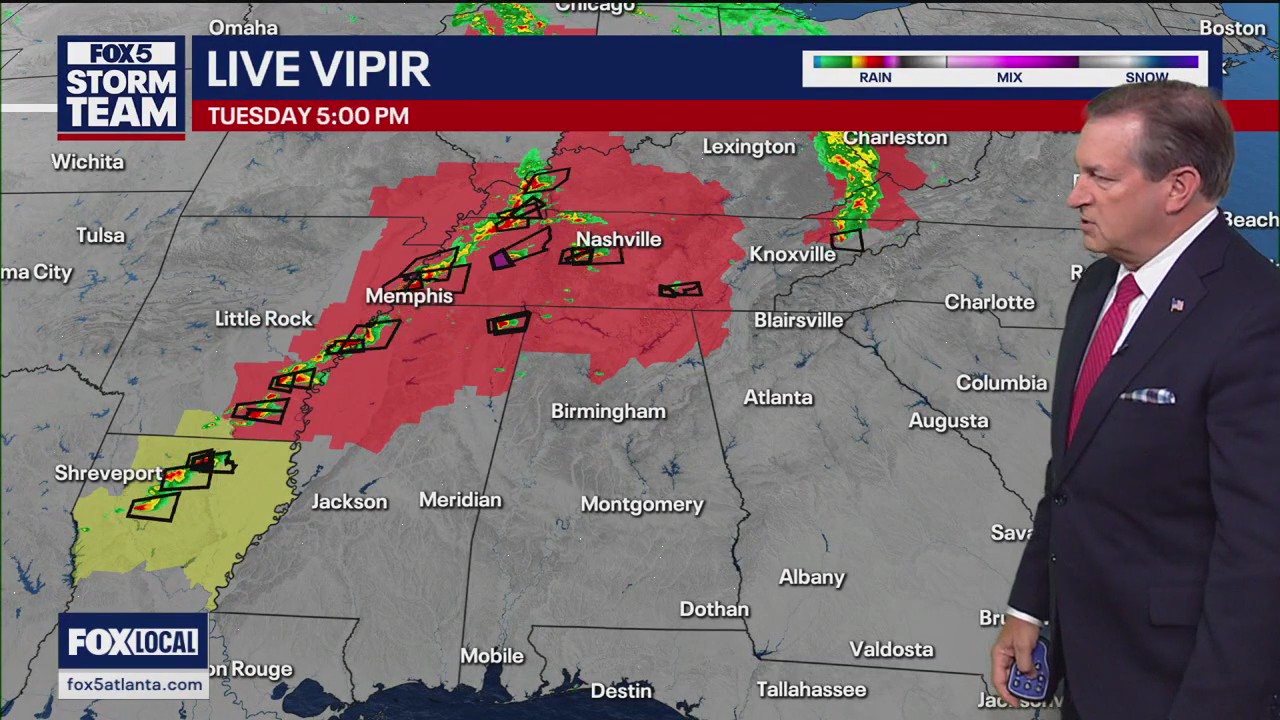 Tuesday evening forecast