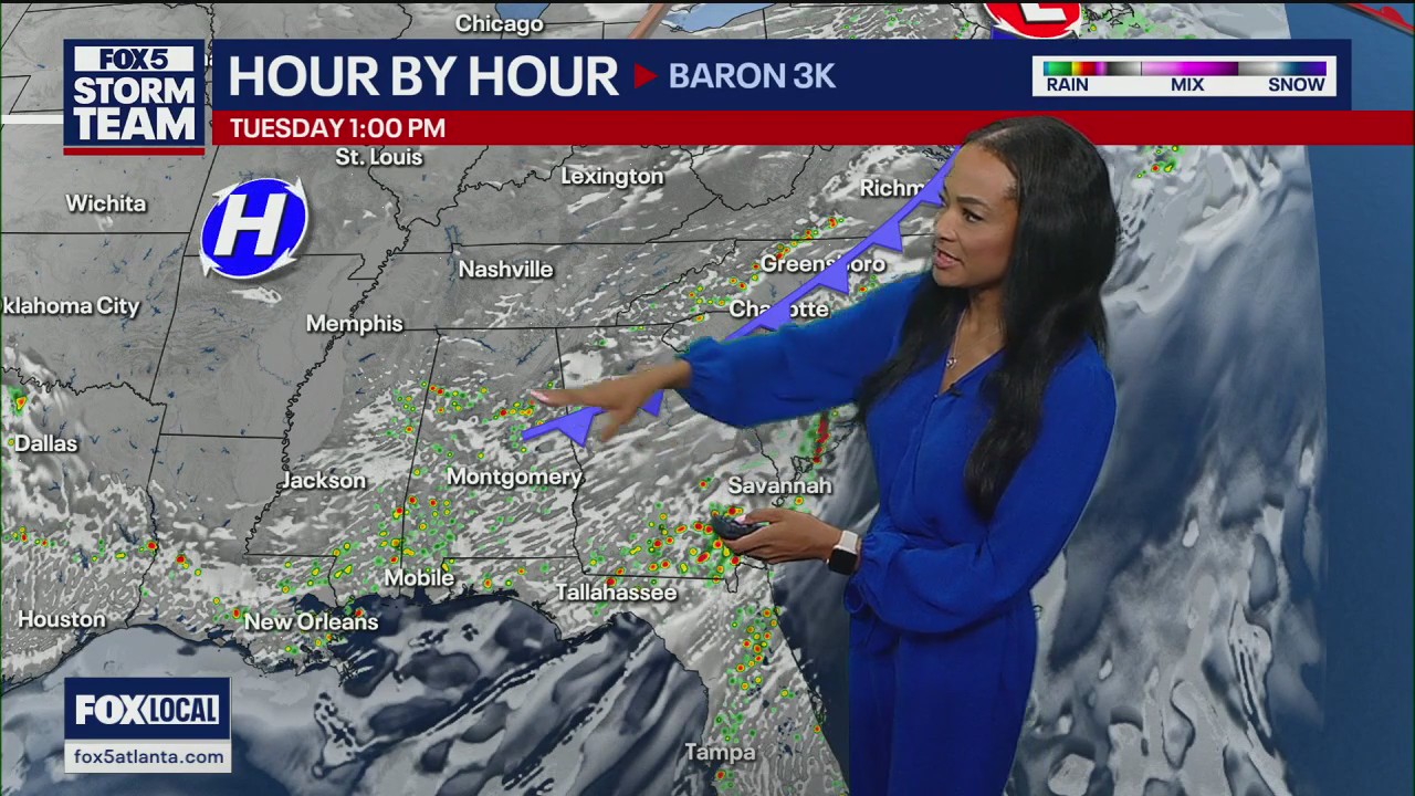 Tuesday afternoon weather forecast