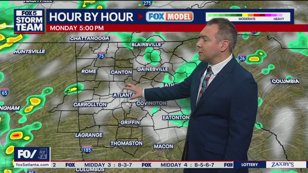 Monday morning weather forecast