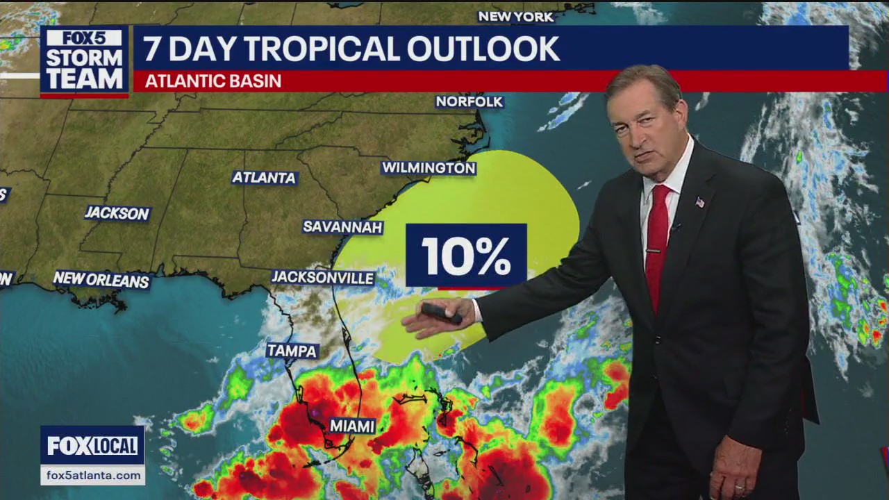 Storm off coast of Georgia
