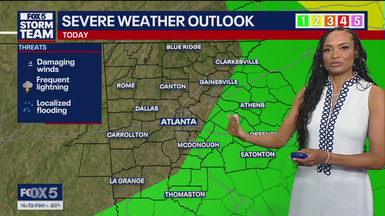 Thursday afternoon forecasst | FOX 5 Atlanta