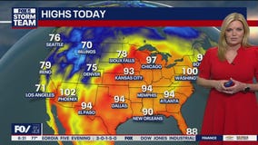 Monday morning weather forecast