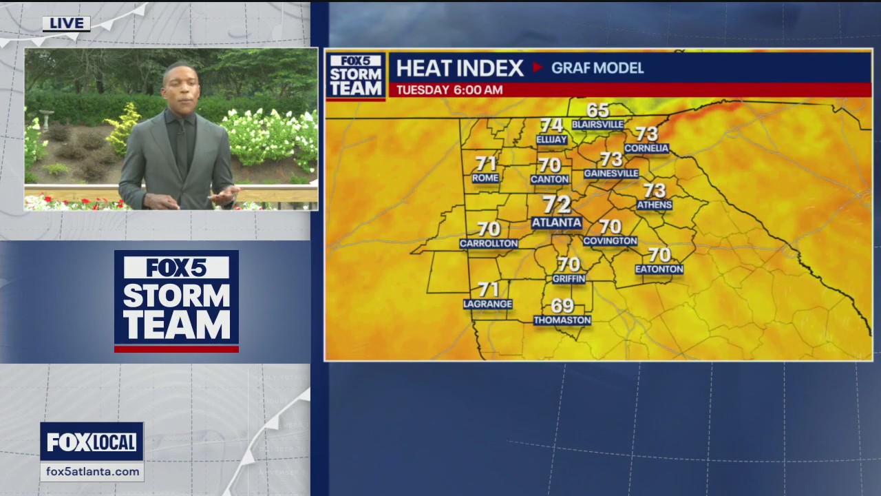 Monday midday weather forecast