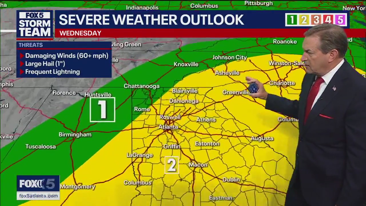 Tuesday evening forecast