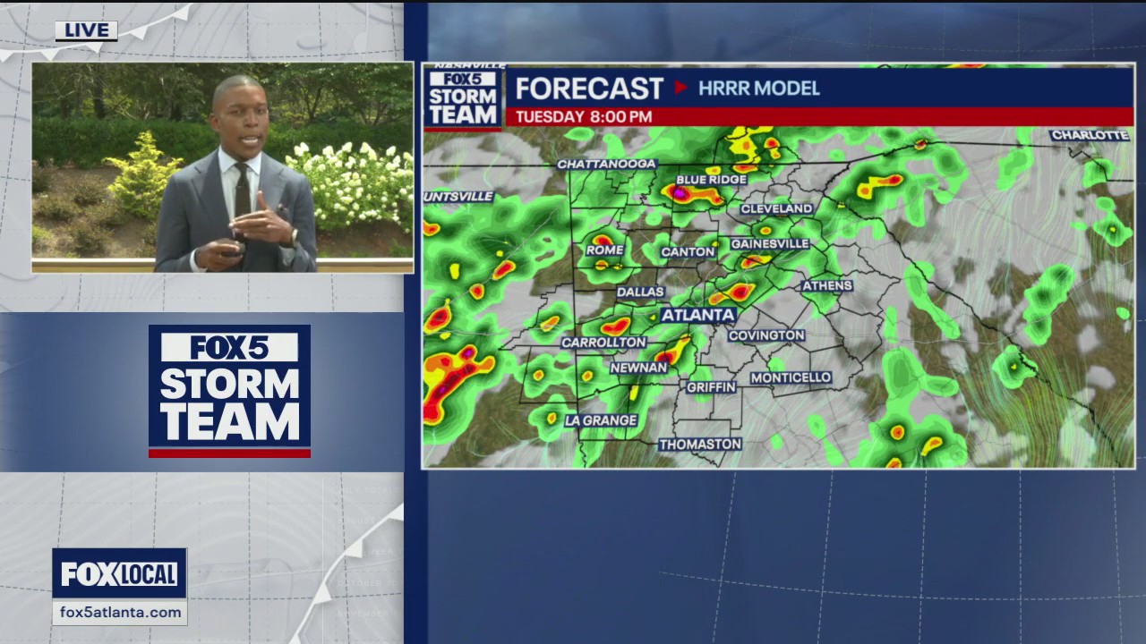 Tuesday midday weather forecast