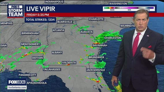 Friday evening forecast