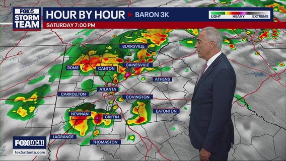 Saturday evening forecast