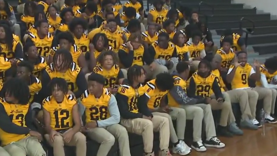 Pep rally at Lithonia High School