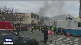 Bronx fire and building collapse