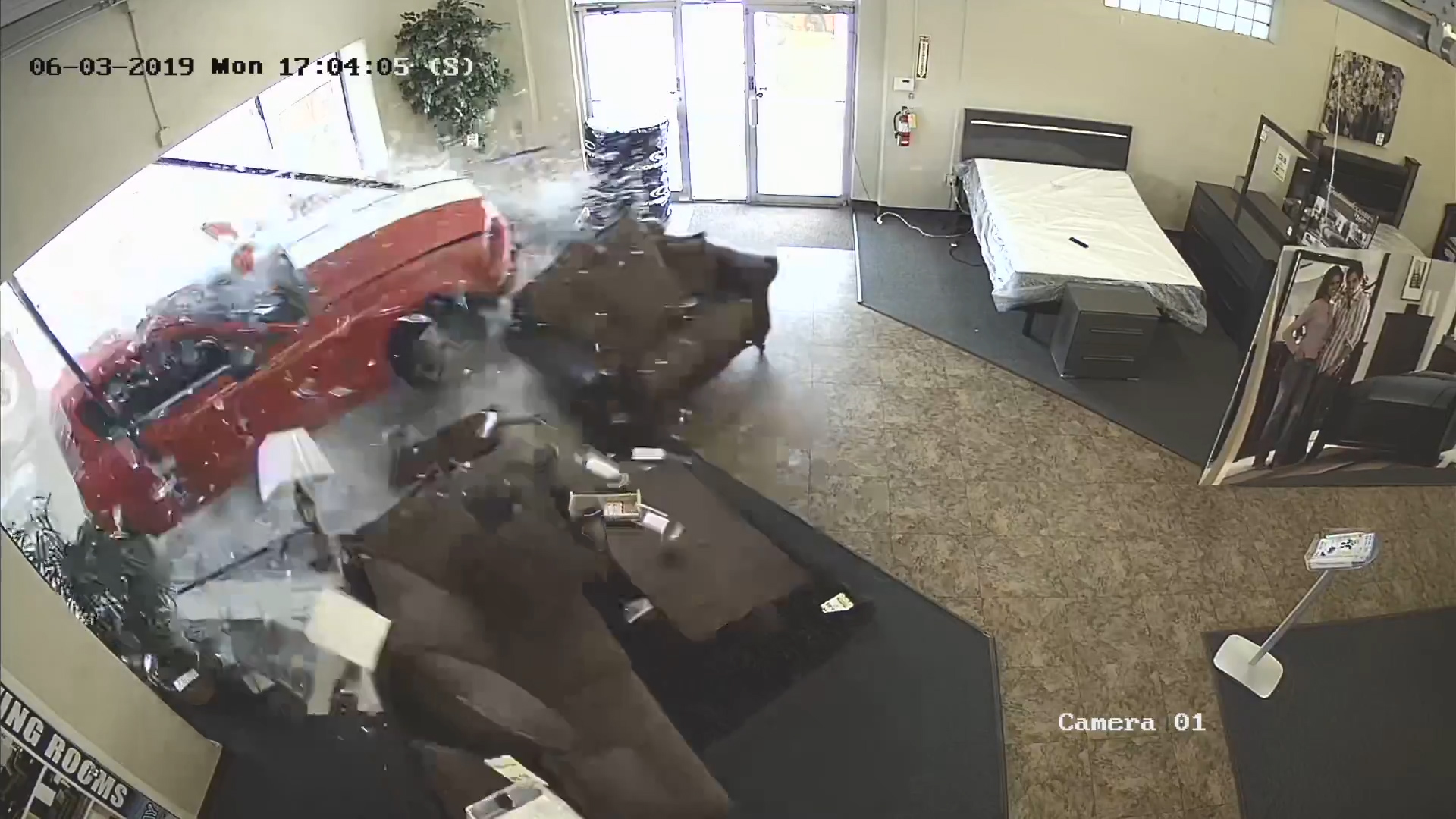 Video shows car slam into building | FOX 13 Tampa Bay