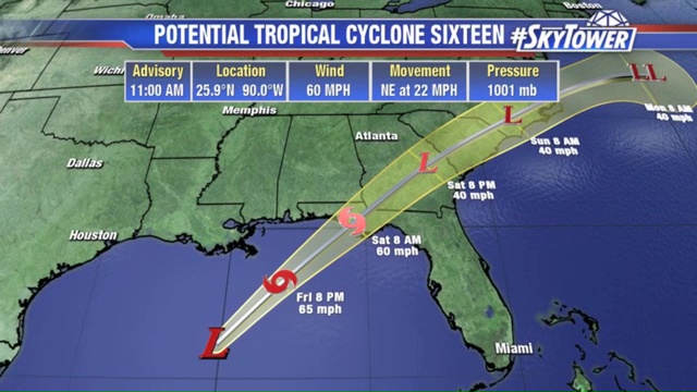 Friday midday tropical update
