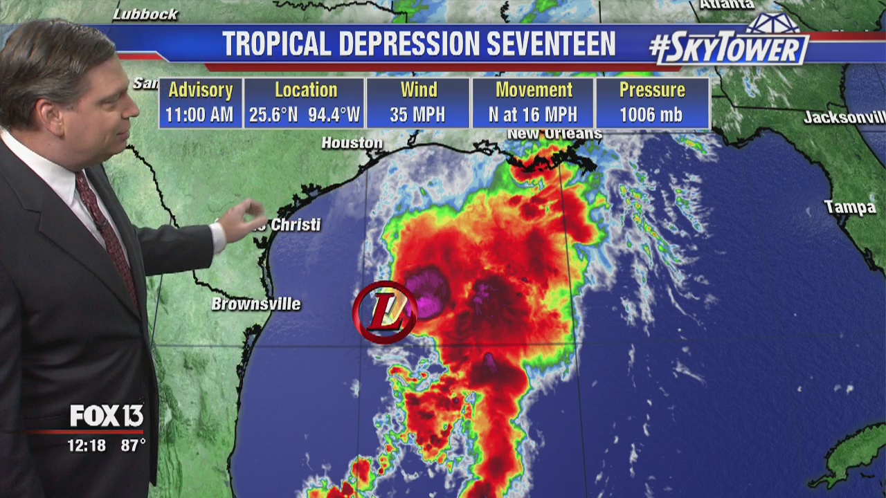 Today's tropical weather forecast