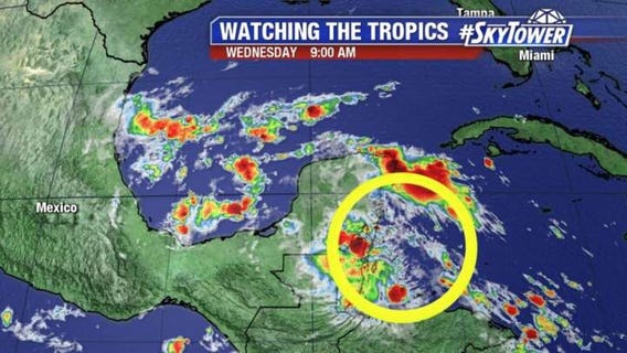 Today's tropical weather forecast