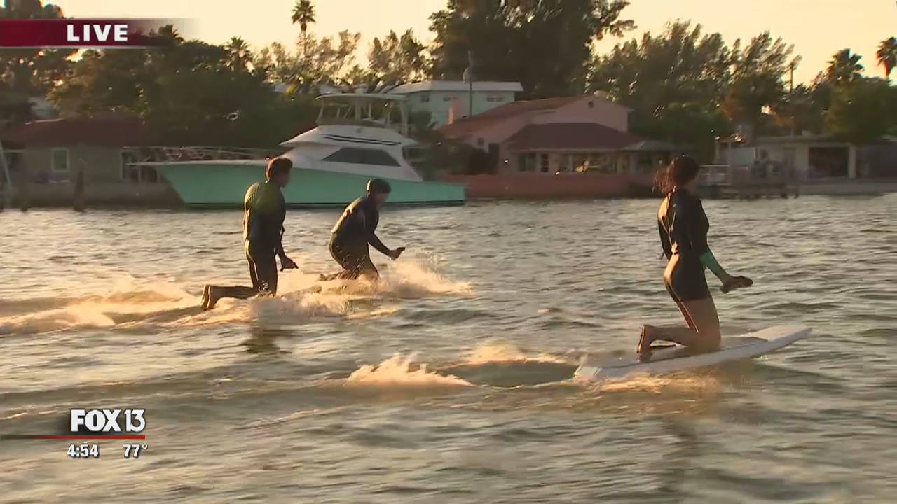 Glide through the water on a hydrofoil