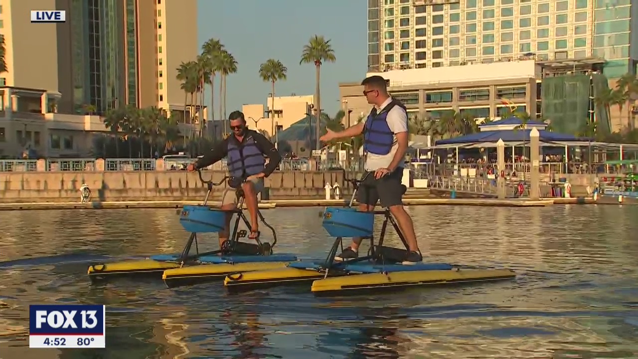 Biking meets boating in downtown Tampa