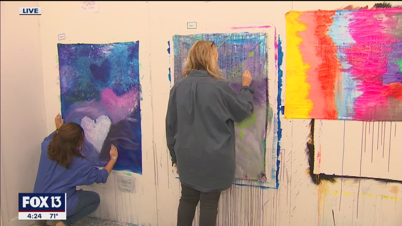 In this art class, go big or go home