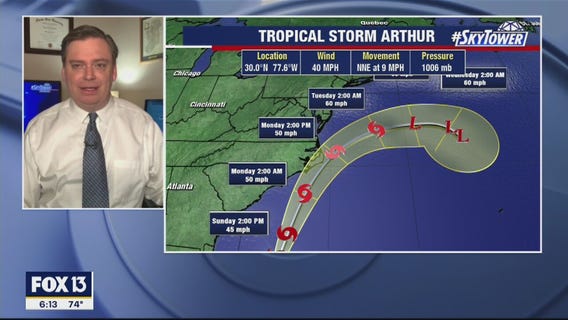 Today's tropical weather forecast