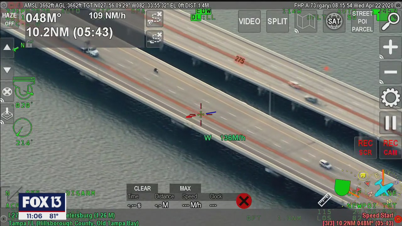 Motorcyclist clocked at 150 across Howard Frankland | FOX 13 Tampa Bay