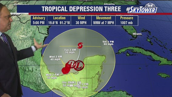 Monday's tropical weather update