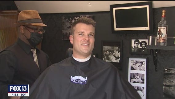 The mobile barber rolls in to FOX 13