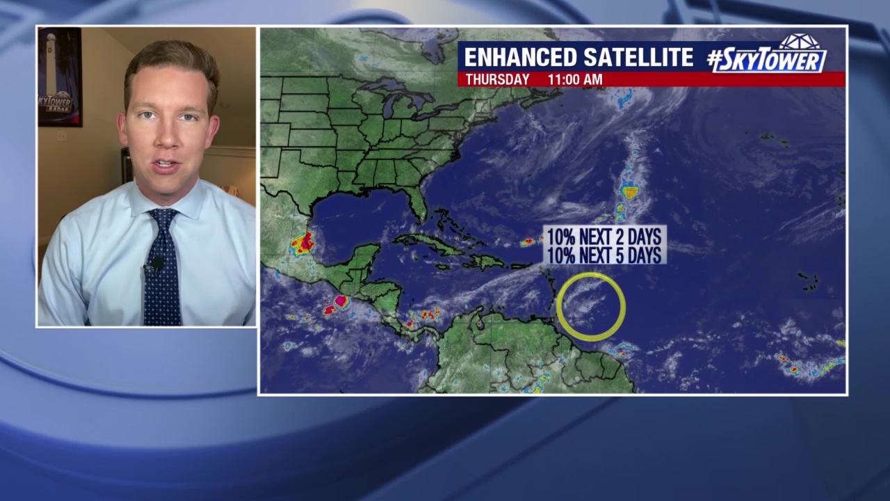 Today's tropical weather forecast