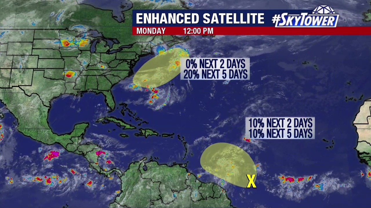 Today's tropical weather forecast