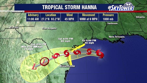 Today's tropical weather forecast