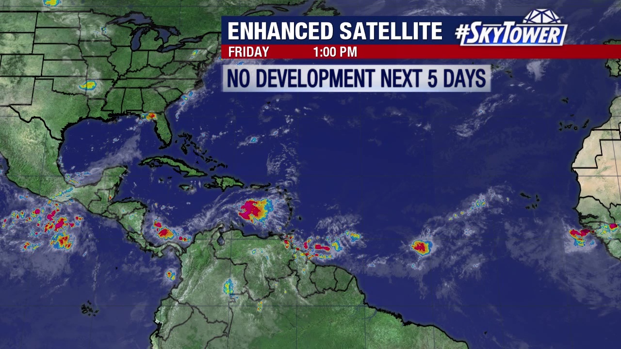 Today's tropical weather forecast