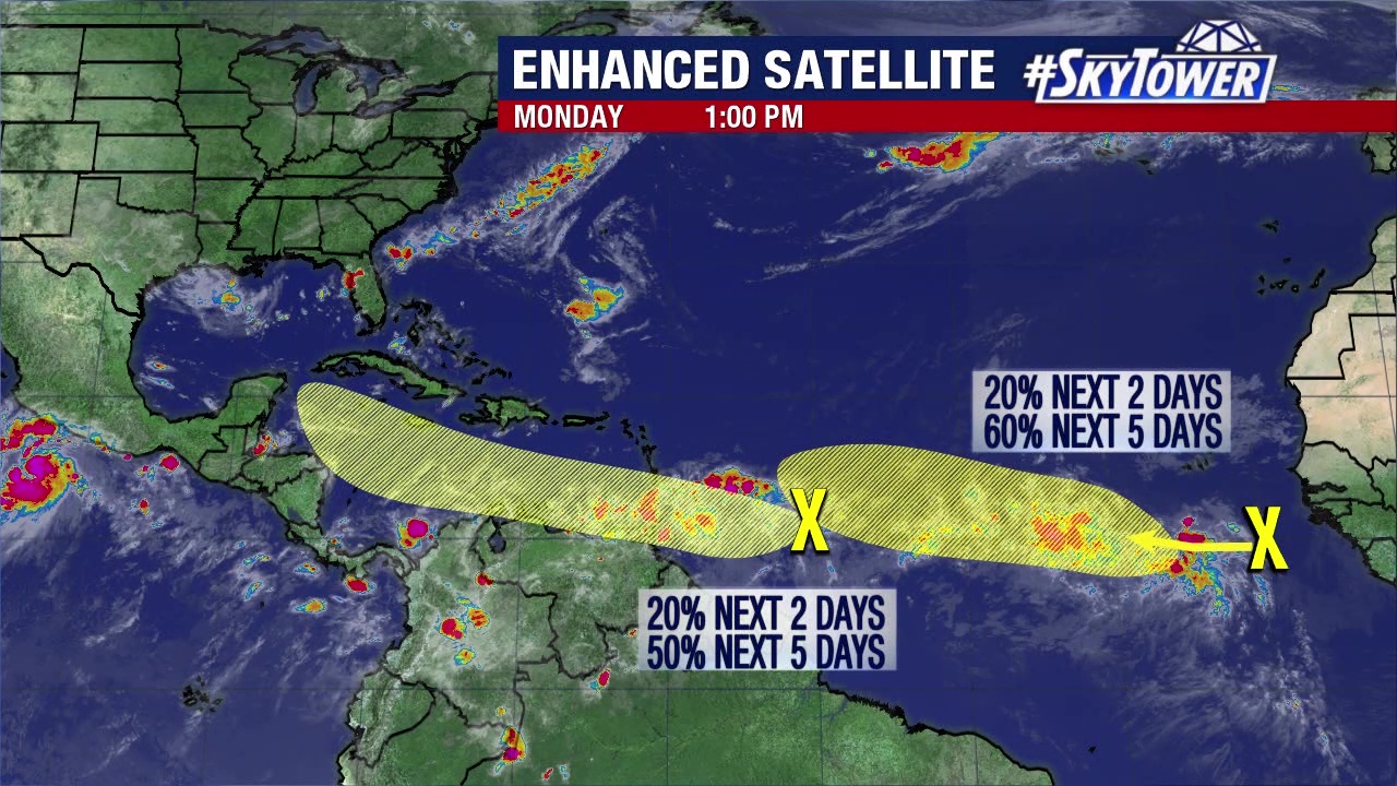 Today's tropical weather forecast