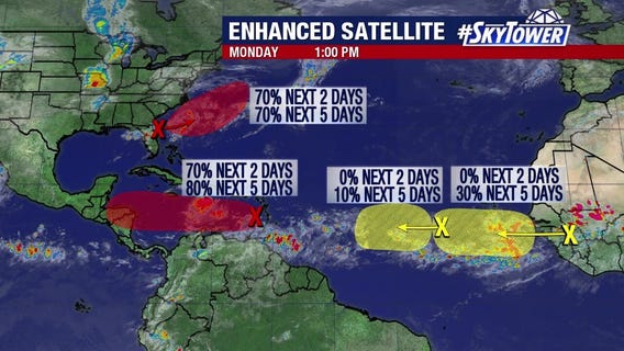 Today's tropical weather forecast