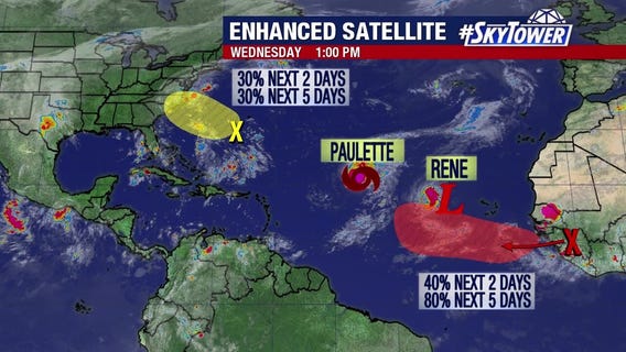 Today's tropical weather forecast