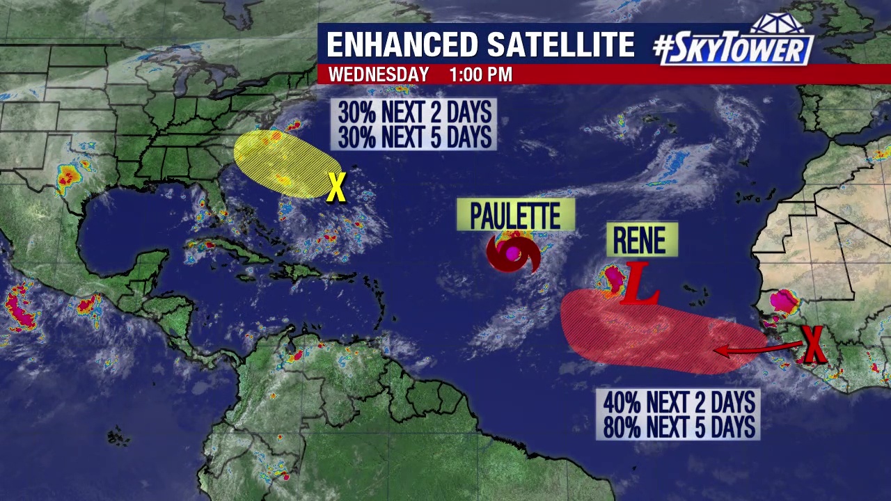 Today's tropical weather forecast