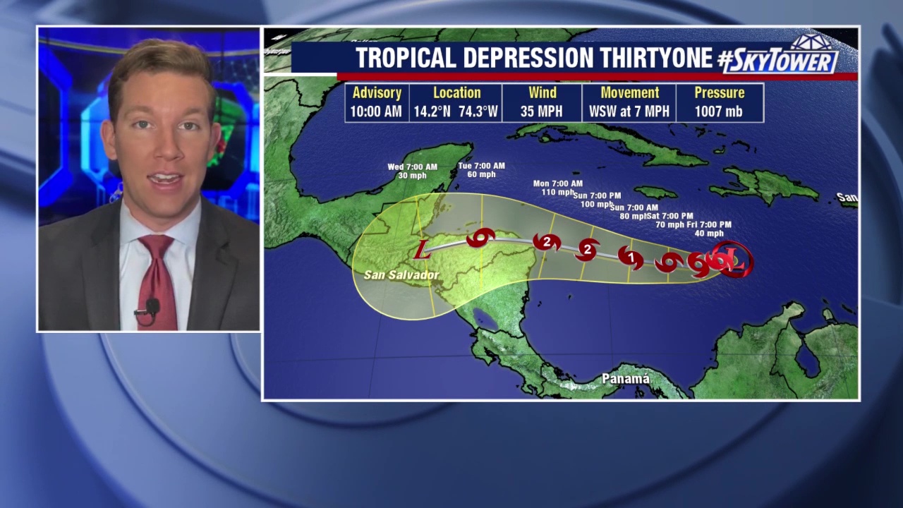 Today's tropical weather forecast