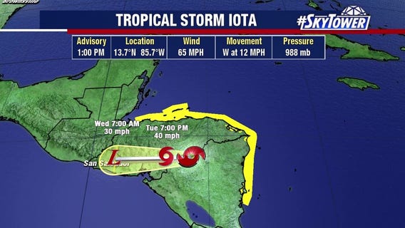 Today's tropical weather forecast