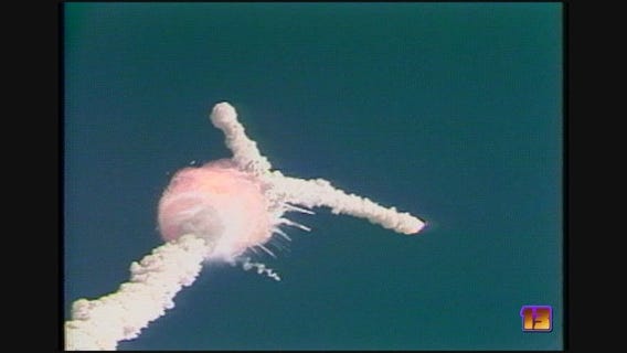 From 1986: Space shuttle Challenger explodes