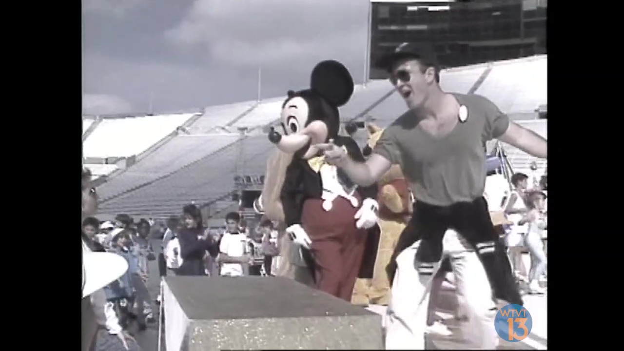 Getting ready for the 1991 Super Bowl halftime show